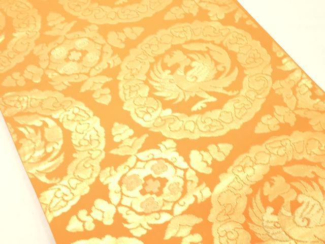 平和屋着物◎六通柄袋帯 鳳凰文 金糸 正絹 逸品 DABA5025cd