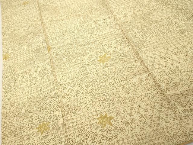 平和屋着物■上質な小紋 吉祥花文 正絹 逸品 DABA5147cd