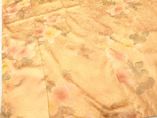 平和屋着物■上質な小紋 草花文 暈し染め 正絹 逸品 DABA5206cd