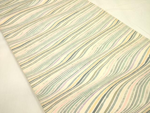 平和屋着物◎六通柄袋帯 流水文 正絹 逸品 DABA6229op