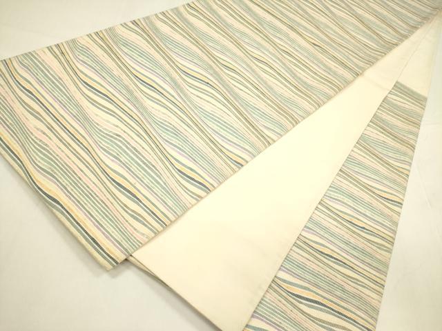 平和屋着物◎六通柄袋帯 流水文 正絹 逸品 DABA6229op