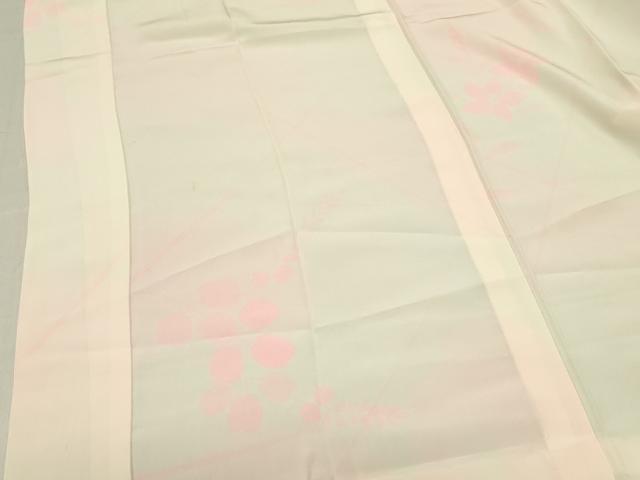 平和屋着物■長襦袢 無双仕立て 草花 暈し染め 正絹 逸品 DABA6271op