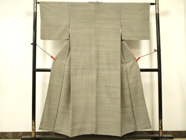 平和屋着物■上質な小紋 抽象文様 正絹 逸品 DABA6856op