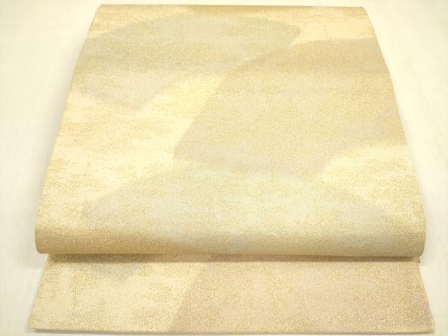 平和屋着物◎砂子綴れ 全通柄袋帯 地紙文 金糸 正絹 逸品 DABA6945op