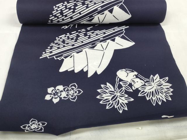 平和屋着物∴夏物 浴衣 反物 着尺 オーストラリア オペラハウス コアラ 綿 逸品 未使用 DABA7038zzz
