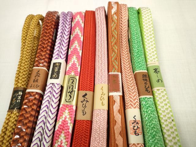 平和屋着物●和装小物 帯締め10本セット 組紐 金糸 逸品 未使用 DABA7511zzz