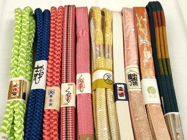 平和屋着物●和装小物 帯締め10本セット 組紐 金糸 阪急百貨店扱い 大丸扱い 逸品 未使用 DABA7521zzz