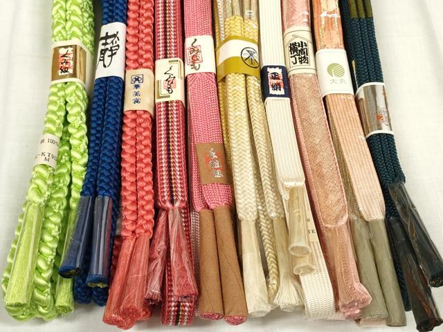 平和屋着物●和装小物 帯締め10本セット 組紐 金糸 阪急百貨店扱い 大丸扱い 逸品 未使用 DABA7521zzz