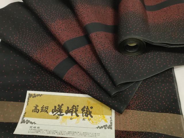 平和屋着物*夏物 小紋 反物 着尺 紗 嵯峨織 間道 洗える着物 未使用 DABA7533zzz