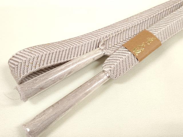 平和屋着物●和装小物 帯締め・帯揚げセット 霞花文 手組紐 笹浪組 金糸 逸品 未使用 DABA7683zzz