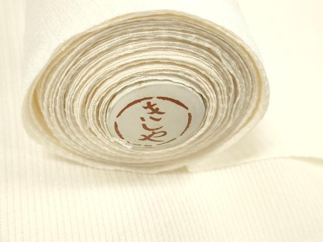 平和屋着物*夏物 銀座きしや 長襦袢 反物 着尺 絽 生成り色 逸品 未使用 DABA7821zzz