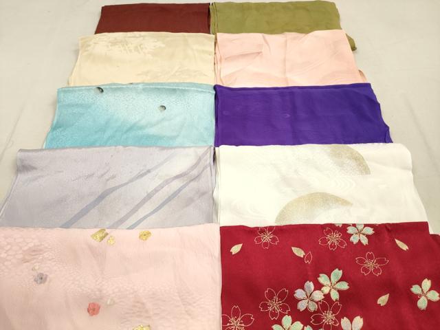 平和屋着物★和装小物 帯揚げ10枚セット 正絹 逸品 DABA8128xg