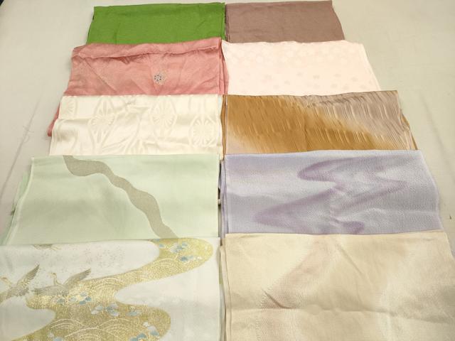 平和屋着物★和装小物 帯揚げ10枚セット 丹後ちりめん 正絹 逸品 DABA8246xg