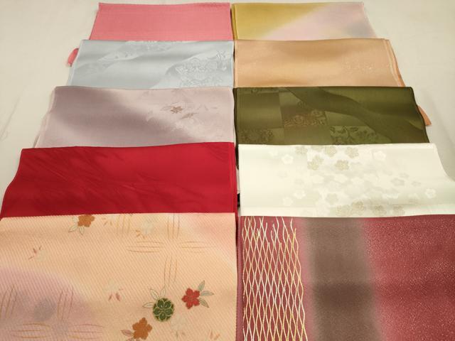 平和屋着物★和装小物 帯揚げ10枚セット 正絹 逸品 DABA8309xg