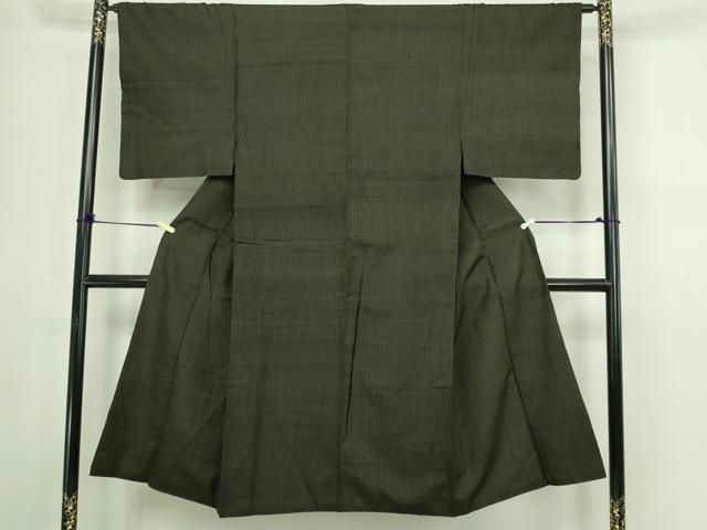 平和屋着物■男性 紬 縞 正絹 逸品 DABA9813sf