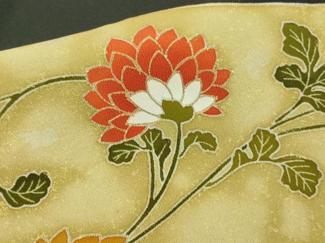 平和屋着物■豪華黒留袖 駒刺繍 鳳凰花文 金彩 正絹 逸品 DABA9850sf