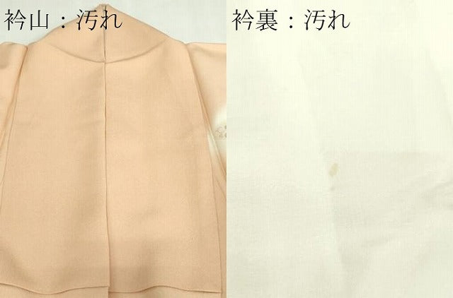 平和屋着物■訪問着 刺繍 更紗花鳥文 暈し染め 正絹 逸品 DABA9921sf