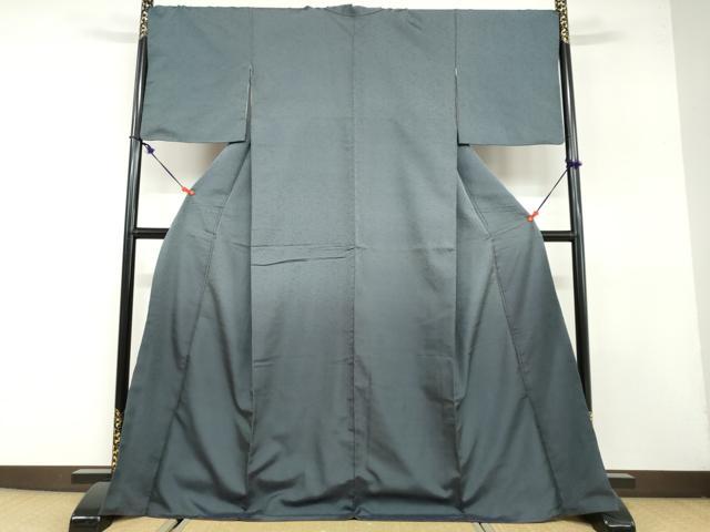 正絹訪問着　ベイズリー　暈し染め　黒地 平和屋着物○訪問着 芝文 暈し染め 黒地 金彩 正絹 逸品 未