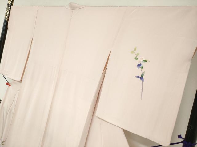 平和屋着物●本加賀友禅作家 南 克治 訪問着 枝花文 暈し染め 正絹 逸品 DABB0333ud