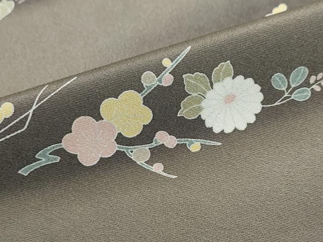 平和屋着物●豪華色留袖 駒刺繍 色紙重ね草花文 正絹 逸品 DABB0336ud