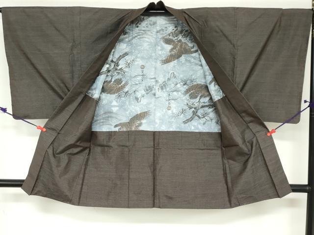 平和屋着物●男性 本場大島紬 アンサンブル 100亀甲 総詰め 証紙付き 正絹 逸品 DABB0425ud