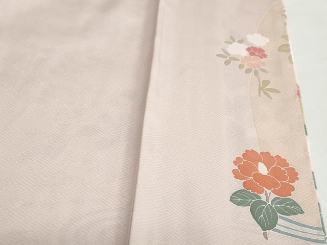 平和屋着物●訪問着 作家物 流水花鳥文 暈し染め 金彩 正絹 逸品 未使用 DABB0479ud