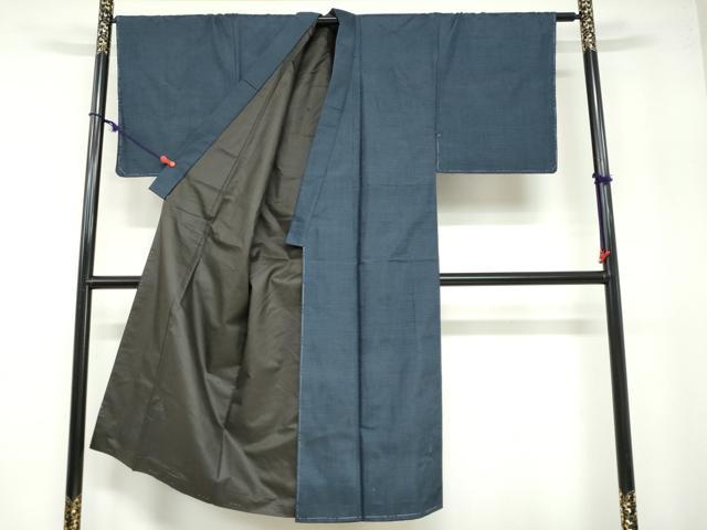 平和屋着物●男性 本場大島紬 アンサンブル 長羽織 100亀甲 総詰め 正絹 逸品 未使用 DABB0553ud
