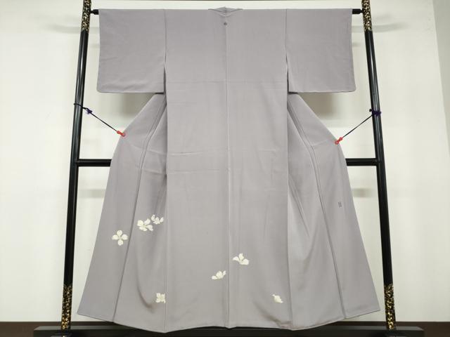 平和屋着物●京加賀糸目友禅作家 山崎巌 色留袖 舞花文 正絹 逸品 DABB0563ud