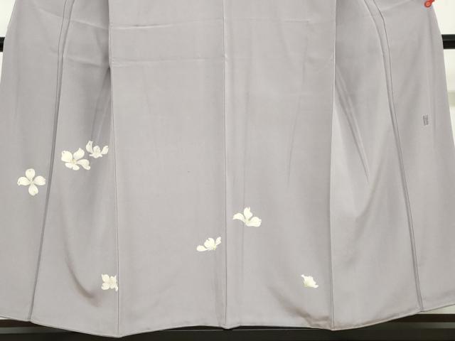 平和屋着物●京加賀糸目友禅作家 山崎巌 色留袖 舞花文 正絹 逸品 DABB0563ud