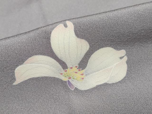 平和屋着物●京加賀糸目友禅作家 山崎巌 色留袖 舞花文 正絹 逸品 DABB0563ud