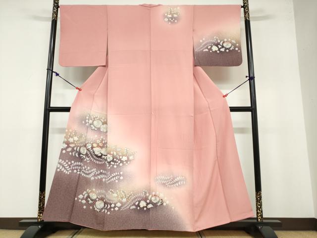平和屋着物●訪問着 絞り 辻が花 暈し染め 正絹 逸品 DABB0581ud