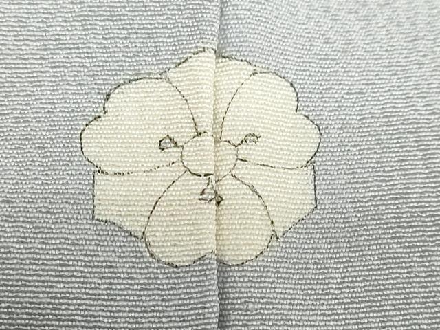 平和屋着物●上質な色無地 湊鼠色 正絹 逸品 DABB0773ud