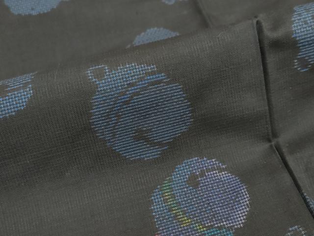 平和屋着物●本場大島紬 9マルキ 鈴文 正絹 逸品 DABB0869ud
