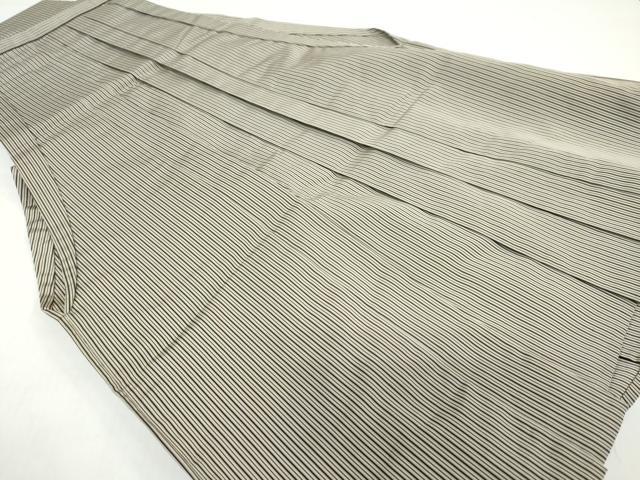 平和屋着物●男性 馬乗り袴 縞 正絹 逸品 DABB0908ud