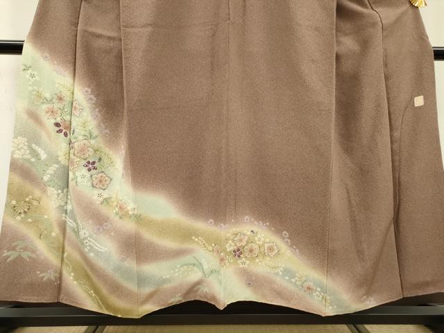 平和屋着物●十日町 名門 滝泰謹製 訪問着 絞り 辻が花 暈し染 正絹 逸品 DABB1127fe
