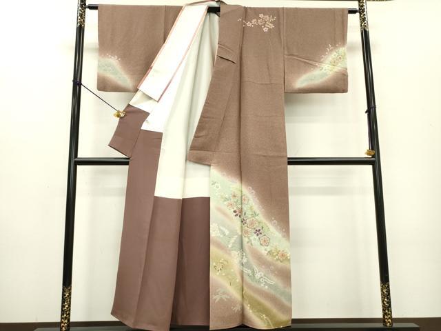 平和屋着物●十日町 名門 滝泰謹製 訪問着 絞り 辻が花 暈し染 正絹 逸品 DABB1127fe