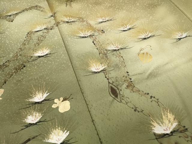 平和屋着物▼訪問着 手描き 松 宝尽くし 暈し染 金銀彩 正絹 逸品 DABB1481fe