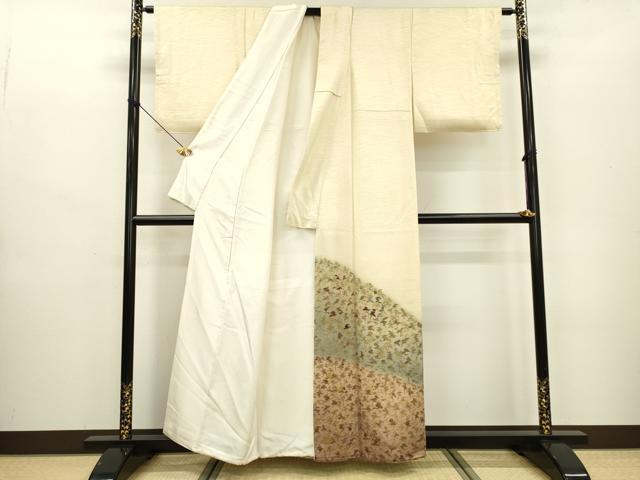 平和屋着物▼豪華色留袖 刺繍 樹林文 暈し染 金彩 正絹 逸品 DABB1921fe