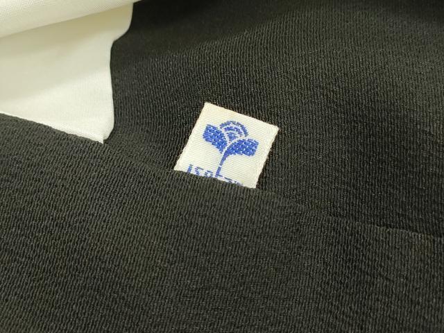 平和屋着物▼豪華黒留袖 駒刺繍 几帳花松文 金彩 伊勢丹扱い 正絹 逸品 DABB1954fe