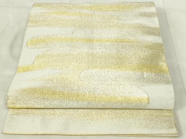 平和屋着物◎綴れ 太鼓柄袋帯 霞文 金銀糸 正絹 逸品 DABB2586qp