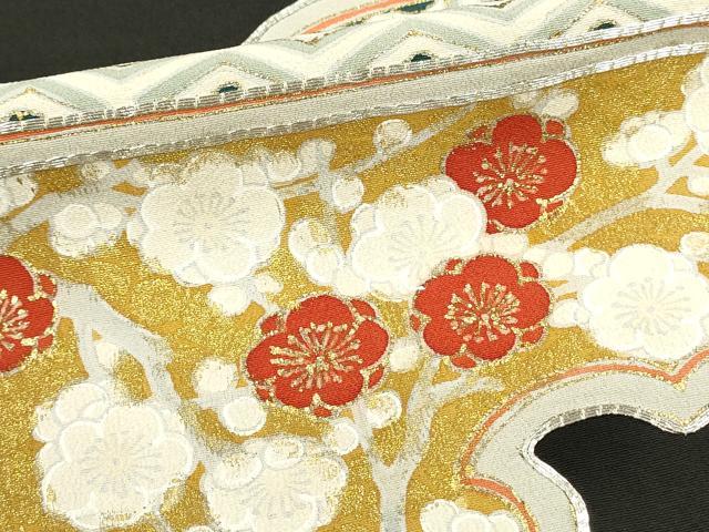 平和屋着物■豪華黒留袖 駒刺繍 梅 松 正絹 逸品 DABB2857qp
