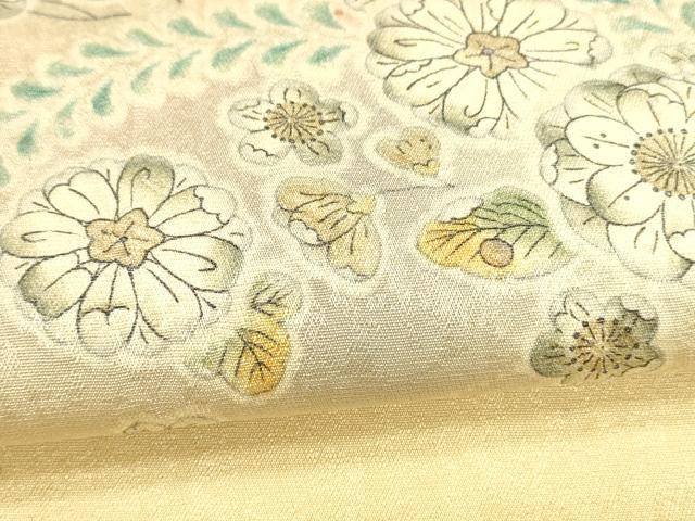 平和屋着物●西陣 岡文織物謹製 太鼓柄袋帯 作家物 絞り 辻が花 金通し地 証紙付き 正絹 逸品 DABB3165cm