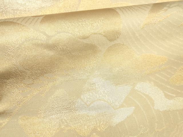 平和屋着物●西陣 川島織物 六通柄 本袋帯 流水松文 金銀糸 正絹 逸品 DABB3200cm