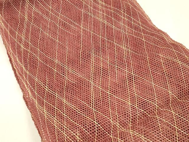 平和屋着物*夏物 八寸名古屋帯 抽象文様 正絹 逸品 DABB3267cm