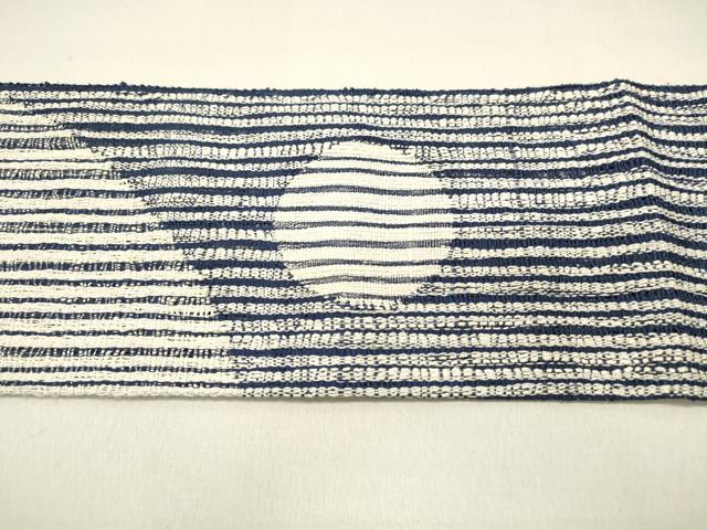 平和屋着物*夏物 八寸名古屋帯 紬地 三日月 満月 正絹 逸品 DABB3553cm