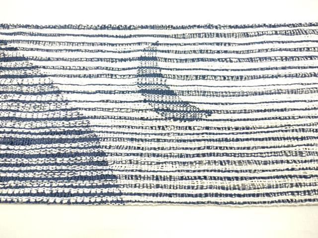 平和屋着物*夏物 八寸名古屋帯 紬地 三日月 満月 正絹 逸品 DABB3553cm
