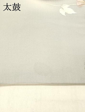 平和屋着物*夏物 太鼓柄袋帯 総刺繍 朝顔 金銀糸 正絹 逸品 DABB3589cm