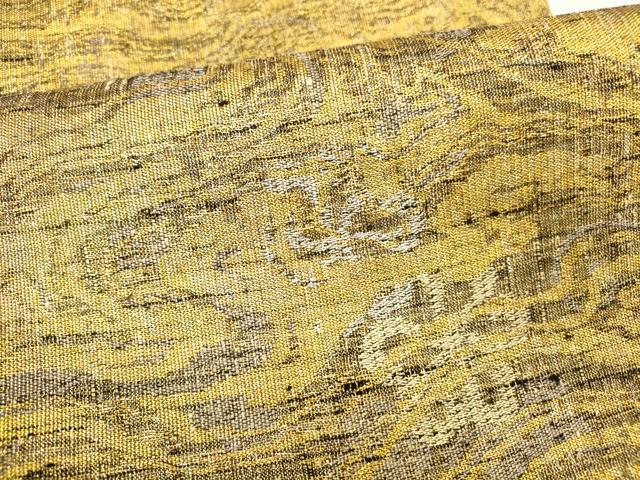平和屋着物▽六通柄袋帯 スリーシーズン 春夏秋 流水花文 金銀糸 正絹 逸品 DABB3613cm