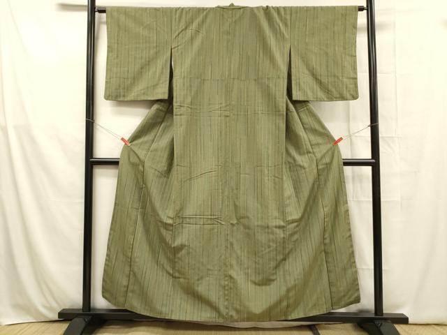 平和屋着物■上質な紬 間道 正絹 逸品 DABB3664cm