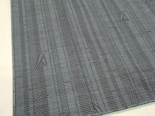 平和屋着物■結城紬 間道 正絹 逸品 DABB3673cm